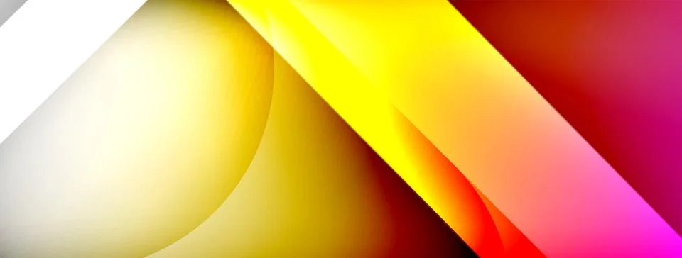 Abstract background - geometric composition created with lights and shadows Stock Illustration