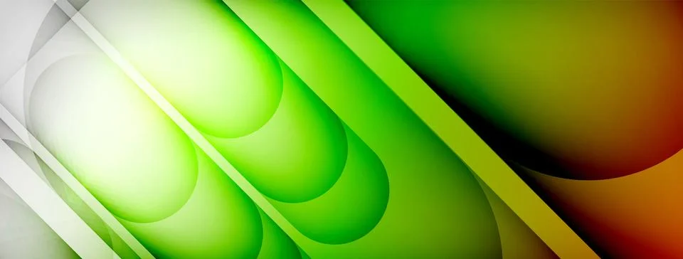 Abstract background - geometric composition created with lights and shadows Illustrazione stock
