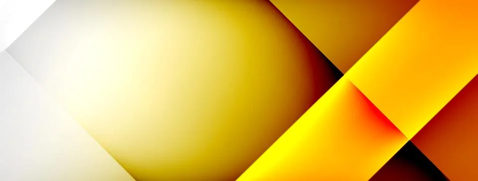 Abstract background - geometric composition created with lights and shadows Illustrazione stock