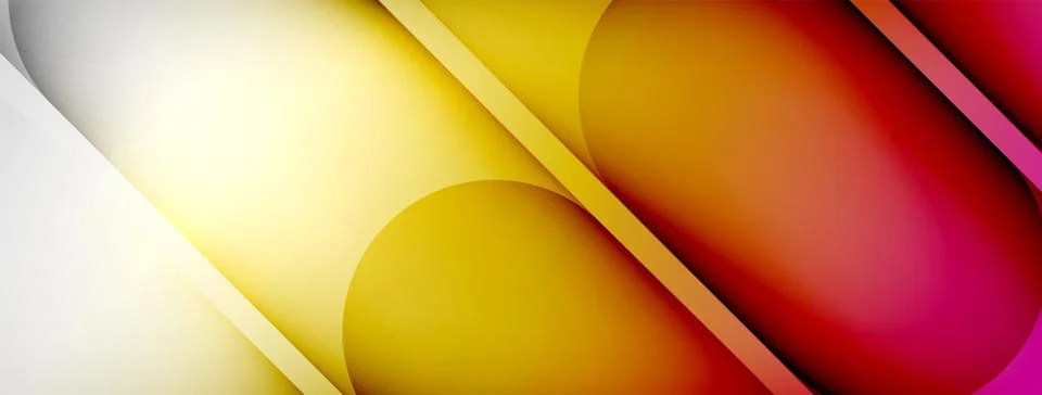 Abstract background - geometric composition created with lights and shadows Illustrazione stock
