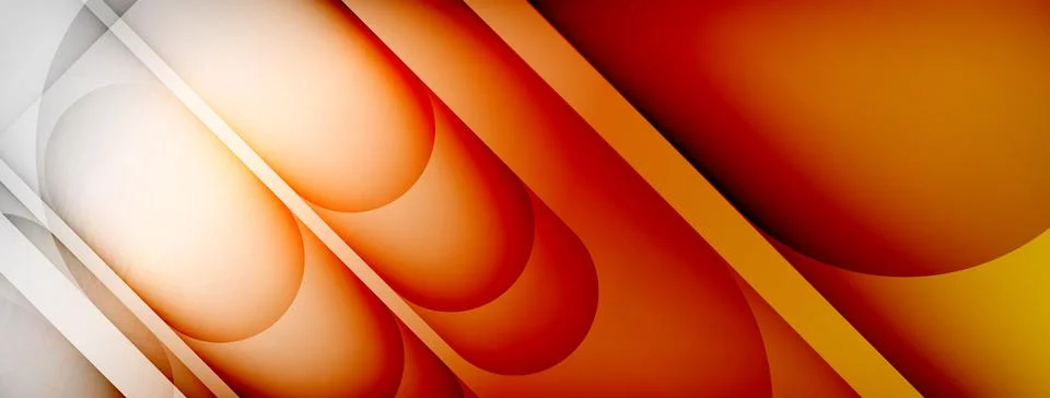 Abstract background - geometric composition created with lights and shadows Stock Illustration
