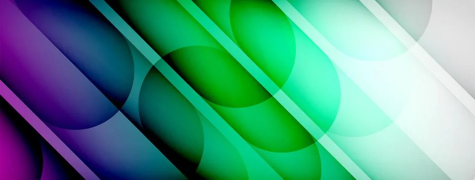 Abstract background - geometric composition created with lights and shadows Illustrazione stock