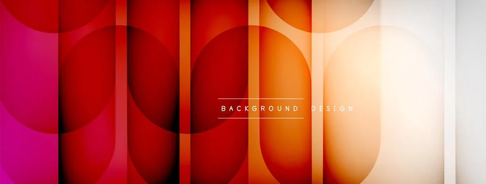 Abstract background - geometric composition created with lights and shadows Stock Illustration