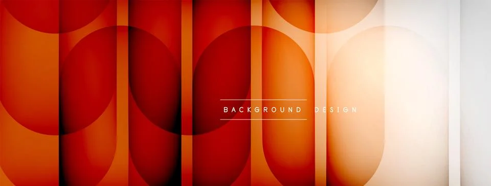 Abstract background - geometric composition created with lights and shadows Stock Illustration