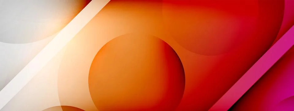 Abstract background - geometric composition created with lights and shadows Illustrazione stock