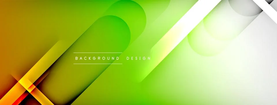 Abstract background - geometric composition created with lights and shadows Stock Illustration