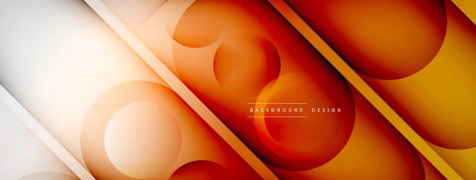 Abstract background - geometric composition created with lights and shadows Stock Illustration