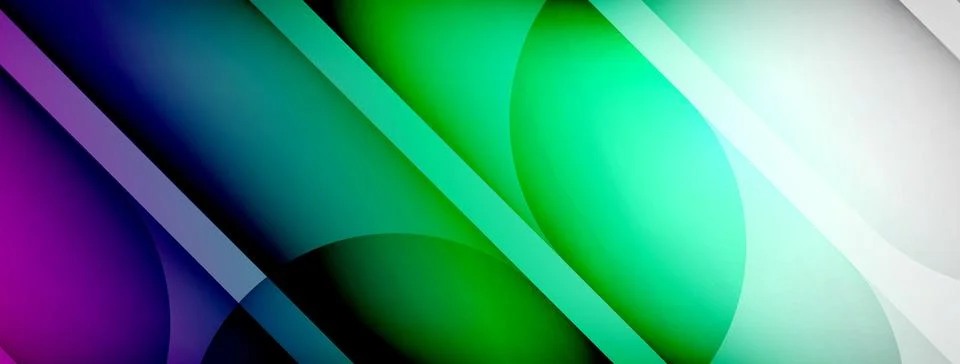 Abstract background - geometric composition created with lights and shadows 스톡 일러스트