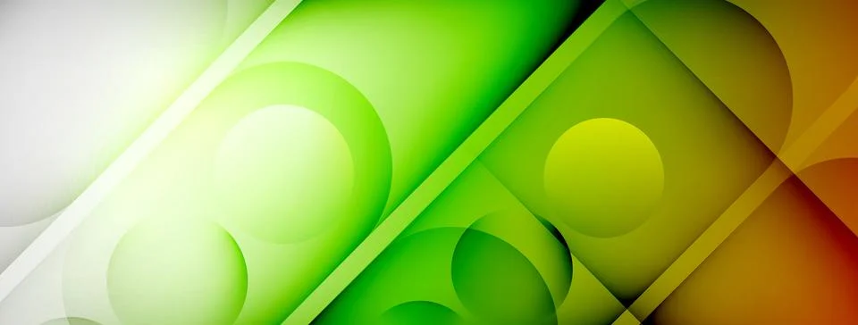 Abstract background - geometric composition created with lights and shadows 스톡 일러스트