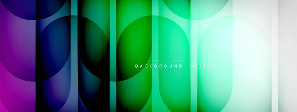 Abstract background - geometric composition created with lights and shadows Stock Illustration