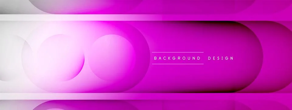 Abstract background - geometric composition created with lights and shadows Illustrazione stock
