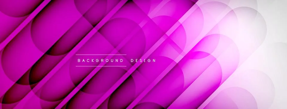 Abstract background - geometric composition created with lights and shadows Stock Illustration