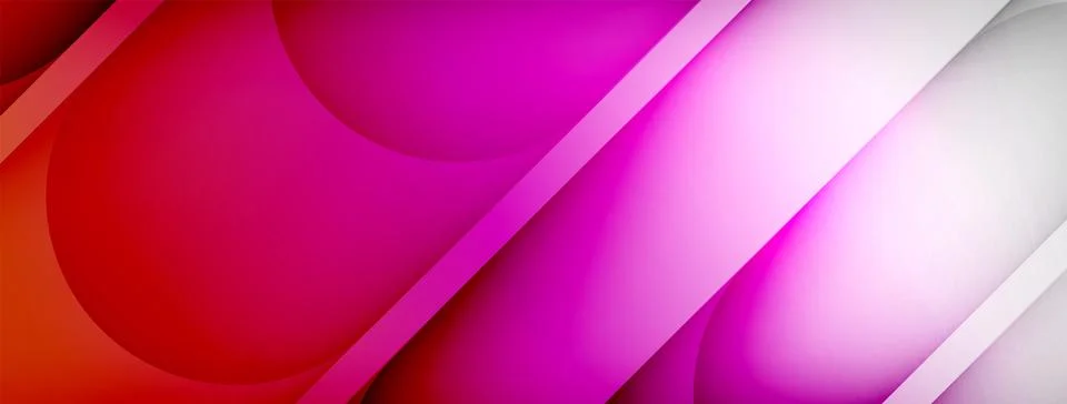 Abstract background - geometric composition created with lights and shadows Stock Illustration