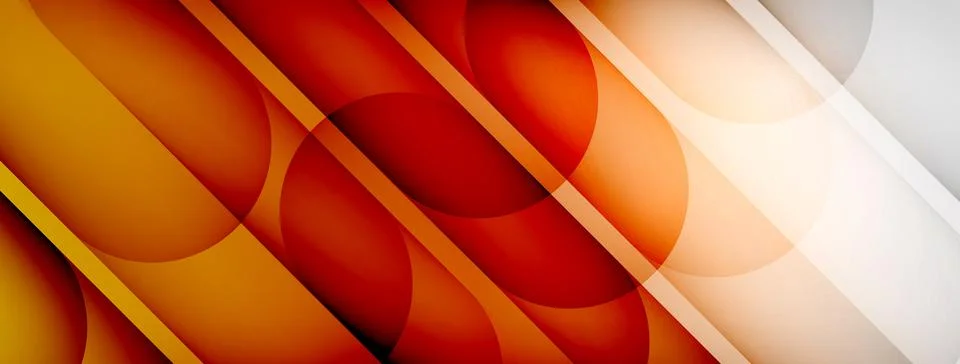 Abstract background - geometric composition created with lights and shadows Stock Illustration