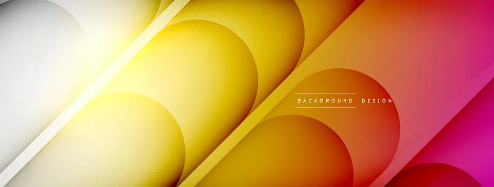 Abstract background - geometric composition created with lights and shadows Stock Illustration