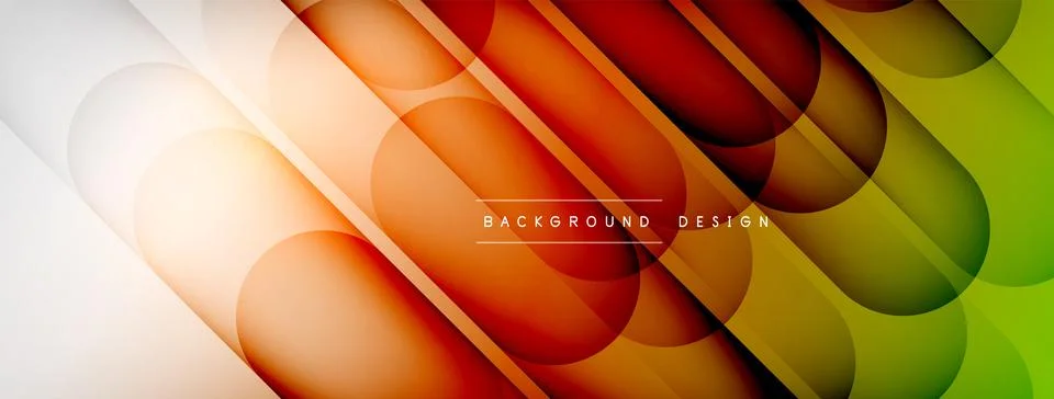 Abstract background - geometric composition created with lights and shadows Stock Illustration