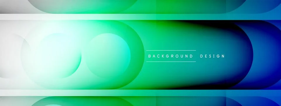 Abstract background - geometric composition created with lights and shadows Illustrazione stock