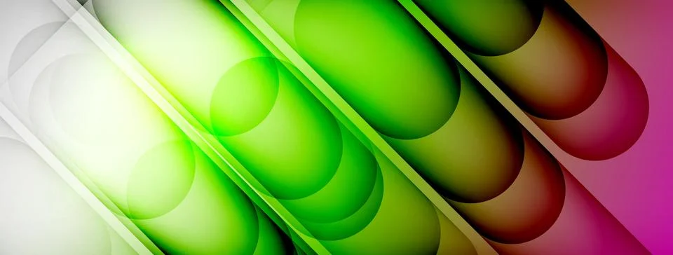 Abstract background - geometric composition created with lights and shadows Illustrazione stock