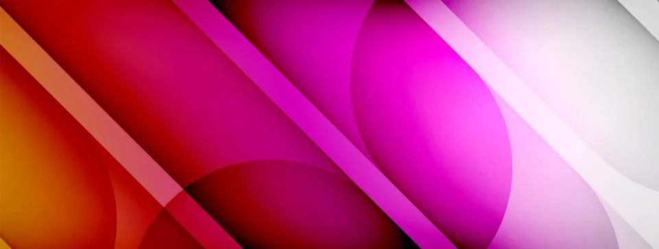 Abstract background - geometric composition created with lights and shadows Stock Illustration
