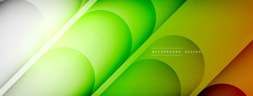 Abstract background - geometric composition created with lights and shadows Illustrazione stock