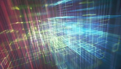 Abstract Background Geometric Connections Stock Illustration