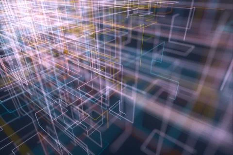 Abstract Background Geometric Connections Stock Illustration