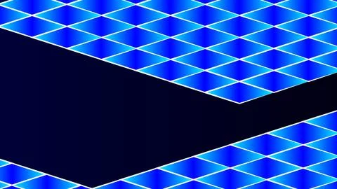 Abstract Background Geometric Design Featuring Blue Gradient Grid With Dark.. Illustrazione stock