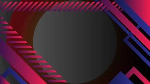 Abstract Background Geometric Design With Vibrant Red and Blue Accents Stock Illustration