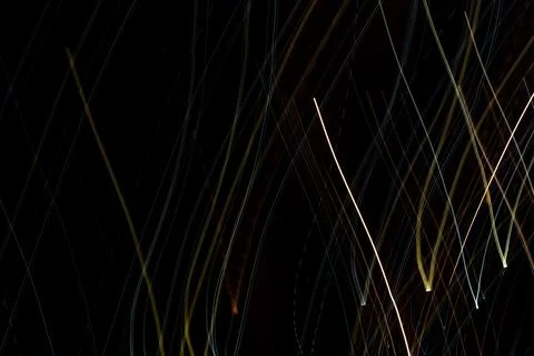 Abstract background with geometric elements and colorful lines on a black b.. Stock Photos