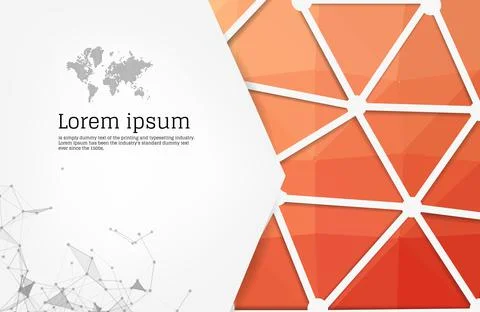 Abstract background with geometric elements. Composition with triangles. Mode Stock Illustration