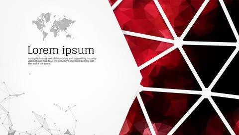 Abstract background with geometric elements. Composition with triangles. Mode Stock Illustration