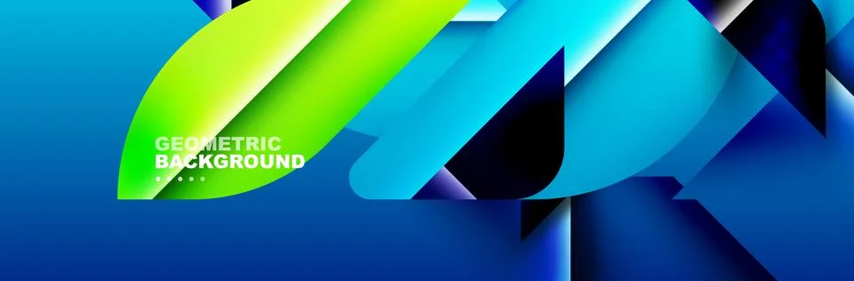 Abstract background with geometric elements. Creative trendy design. Vector Stock Illustration