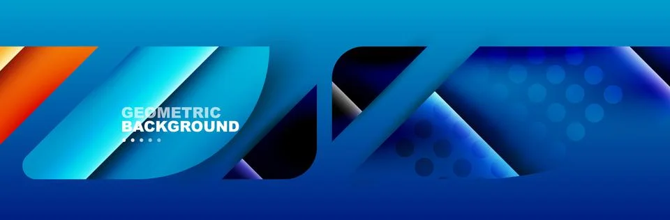 Abstract background with geometric elements. Creative trendy design. Vector Stockillustratie