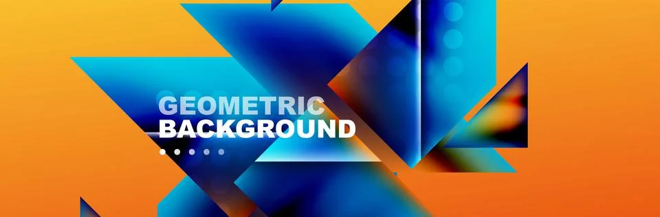 Abstract background with geometric elements. Creative trendy design. Vector Stock Illustration