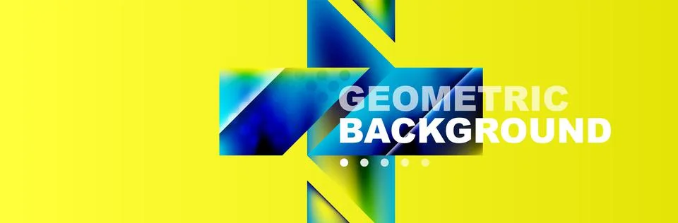 Abstract background with geometric elements. Creative trendy design. Vector Stockillustratie