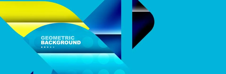 Abstract background with geometric elements. Creative trendy design. Vector Illustrazione stock