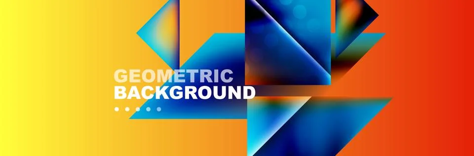 Abstract background with geometric elements. Creative trendy design. Vector Stockillustratie