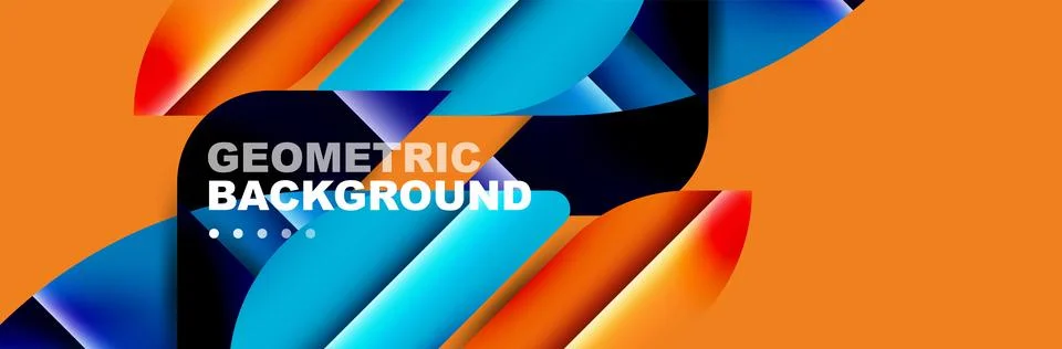 Abstract background with geometric elements. Creative trendy design. Vector Stockillustratie