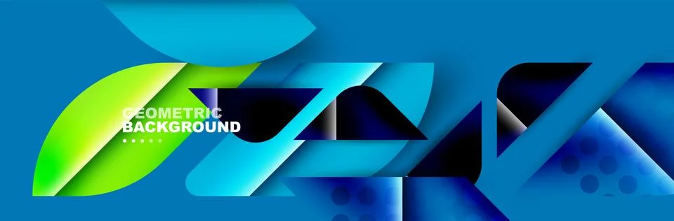 Abstract background with geometric elements. Creative trendy design. Vector 库存插图