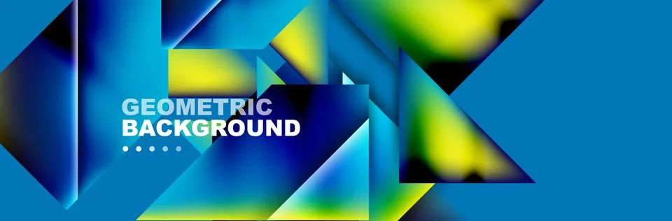 Abstract background with geometric elements. Creative trendy design. Vector Stockillustratie
