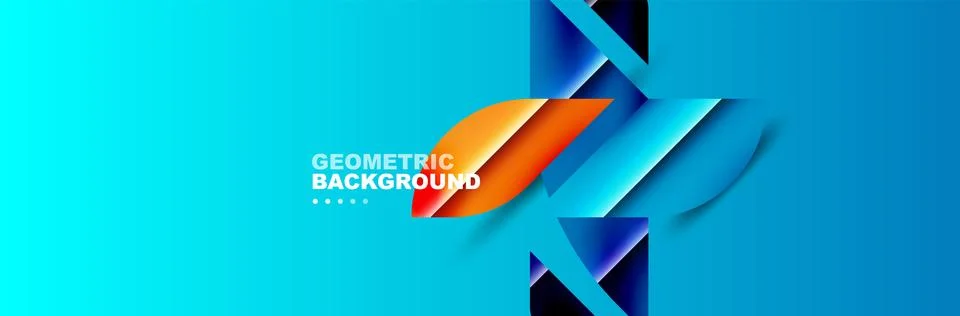 Abstract background with geometric elements. Creative trendy design. Vector 스톡 일러스트