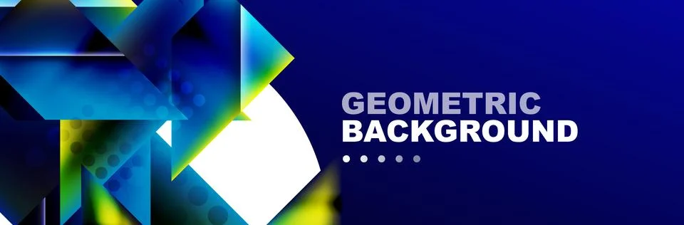 Abstract background with geometric elements. Creative trendy design. Vector Stock Illustration