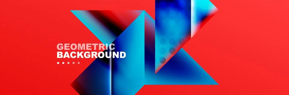 Abstract background with geometric elements. Creative trendy design. Vector Illustrazione stock