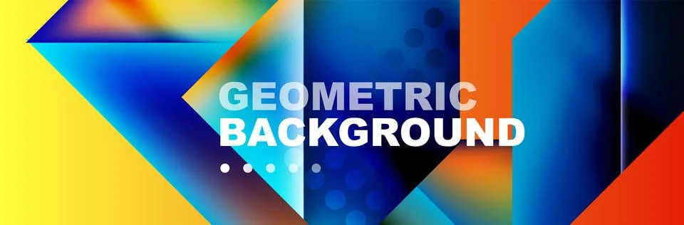 Abstract background with geometric elements. Creative trendy design. Vector Illustrazione stock