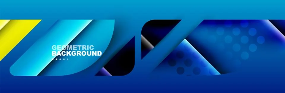 Abstract background with geometric elements. Creative trendy design. Vector Illustrazione stock