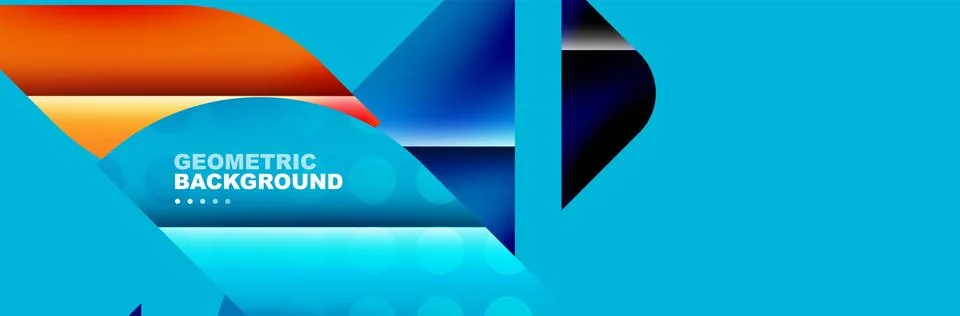 Abstract background with geometric elements. Creative trendy design. Vector Stockillustratie