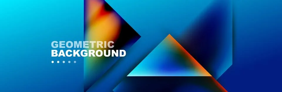 Abstract background with geometric elements. Creative trendy design. Vector Illustrazione stock