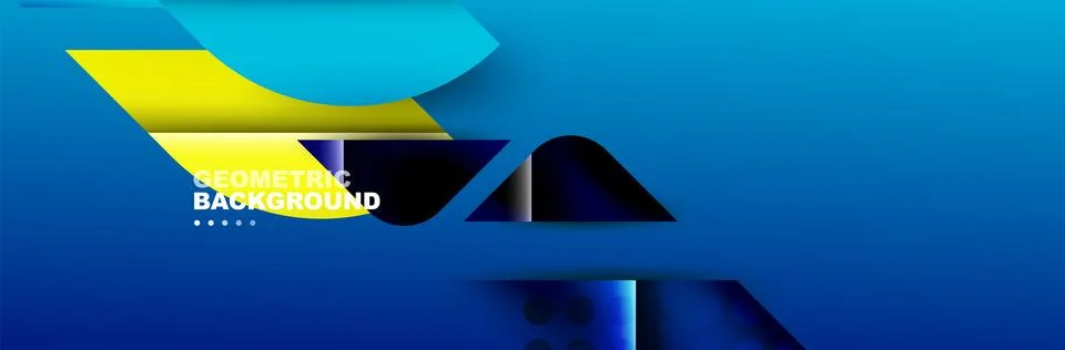 Abstract background with geometric elements. Creative trendy design. Vector Illustrazione stock