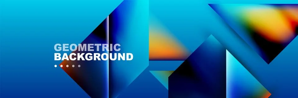 Abstract background with geometric elements. Creative trendy design. Vector Stock Illustration