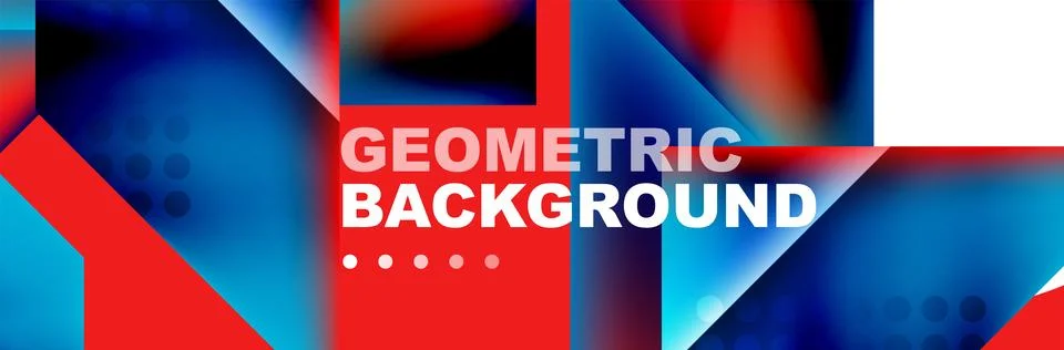 Abstract background with geometric elements. Creative trendy design. Vector Illustrazione stock